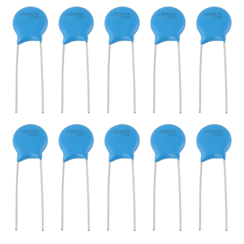 [Australia - AusPower] - The Lord of the Tools 10pcs S10K275 B72210S0271K101 2 Pin Direct Entry Metal Varistor 275V AC 350V DC Electrical Industrial Equipment 