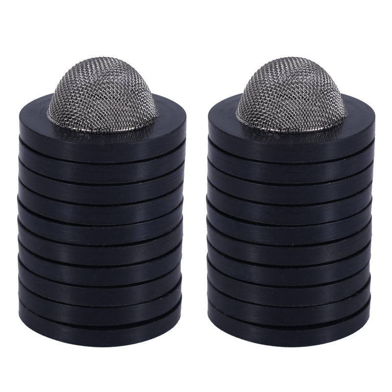 [Australia - AusPower] - BOXOB Pack of 20 Garden Hose Strainers, Stainless Steel Rubber Hose Seal with Strainer for 3/4 Inch Connection and 5/8 Inch Washing Machine Connection 