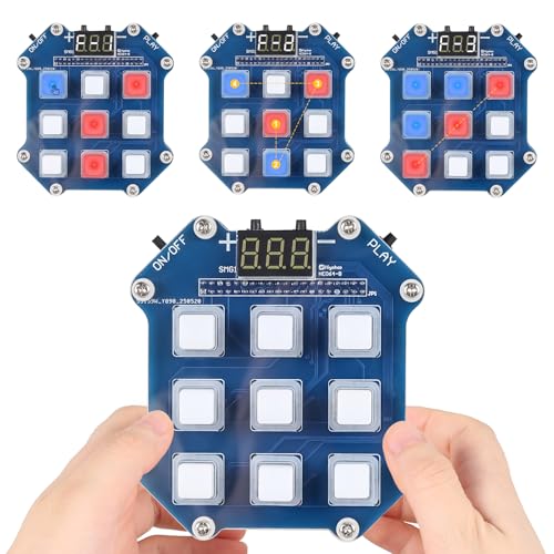 3-in-1 Electronic Game Soldering Kit for Teenagers Adults | Memory, reaction & speed modes, LED soldering kits, mint soldering set kit, interactive game