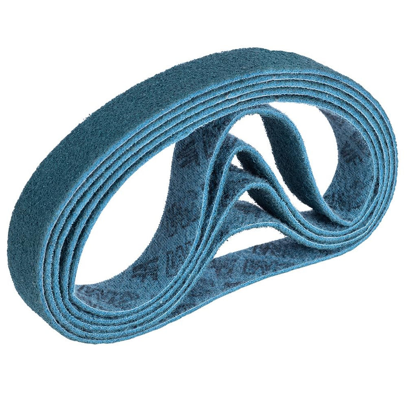 [Australia - AusPower] - 3M SC-BS Cotch Brite Sanding Belt, Non-Woven Belt, Pipe Belt Sander 3M SC-BS Grade: Very Fine, Colour: Blue, 40 mm x 760 mm, Pack of 5 