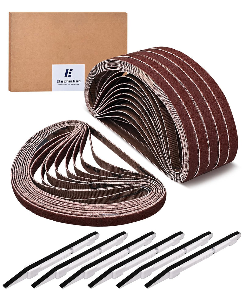 [Australia - AusPower] - 66 Piece Sanding Belts Sanding Rods Set, 7 x 320 mm Sanding Sticks Mini Finger Sander Grit 80/120/240/320/400/600, Sanding Detail Sticks for Small Projects, Wood DIY Crafts and Tight Spaces 