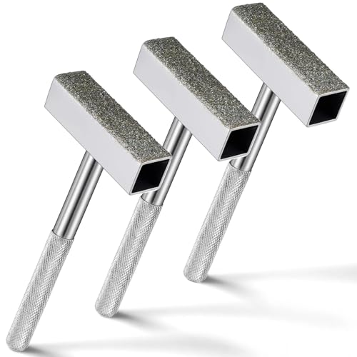 Anhoer 3-Piece Set Grinding Discs Dresser Sharpening Stone Cutter Dressing Tools for Diamonds Diamond Grinding Wheel Dresser 45 x 10 mm for Grinding Deburring Discs Silver | Steintrimmer Abrichtwerkzeuge für Diamanten Diamant-Schleifscheibe Dresser zum...
