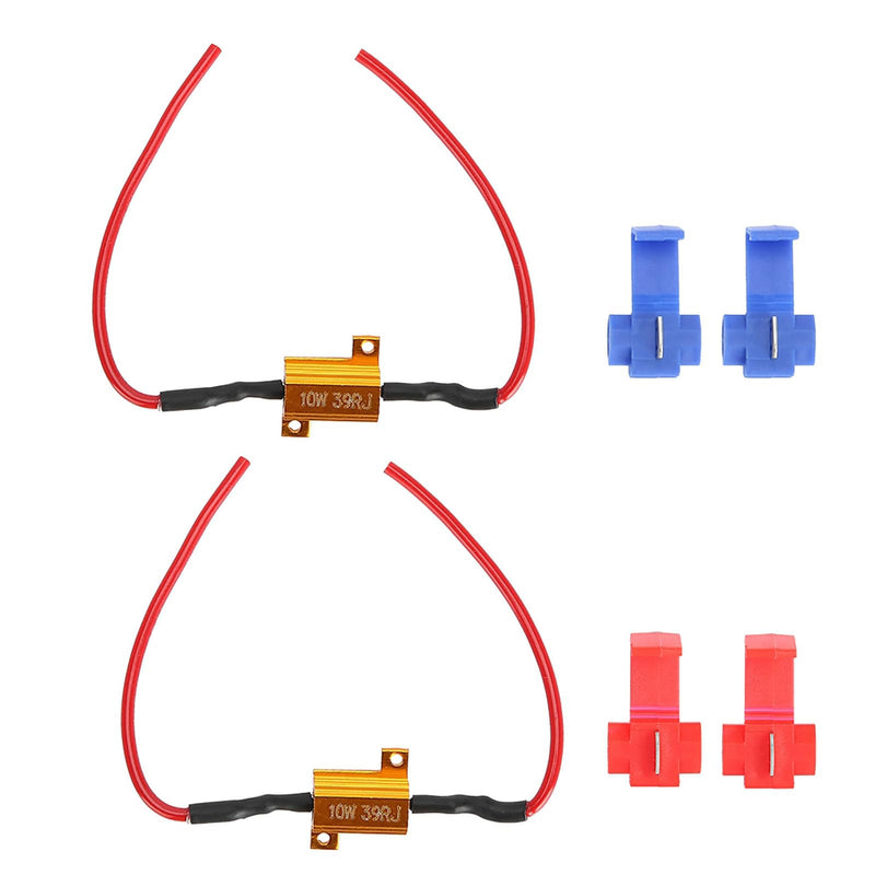2pcs 10W 39Ohm Load Resistor, Indicator Resistor | For car LED indicator error code fix, resistance LED indicator load resistor number plate light