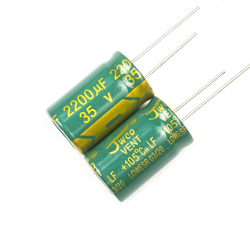 5pcs 35V 2200uf Capacitor, Aluminium Radial Electrolytic Capacitors for TV, LCD, Radio, Microwave, Game (16 x 25 mm) 35 V 2200 uf