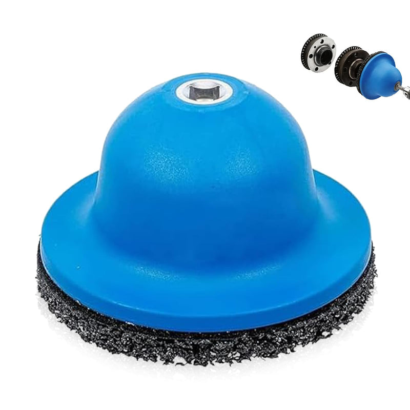 [Australia - AusPower] - Wheel Hub Grinder Car Hub Grinder Car Blue Ball Head Grinder Cup Grinder Wheel Hub Cleaning Grinding Rust Removal 150 mm for 1/2 Inch Impact Wrench 