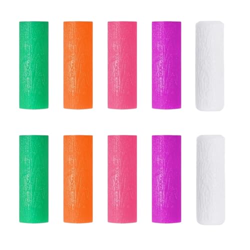 Aligner Seater, Pack of 10 Aligner Trays, Aligner Chewies, Reusable Aligner Chompers, Washable with Handle for Braces, Invisible Braces Bites (5 Colours)