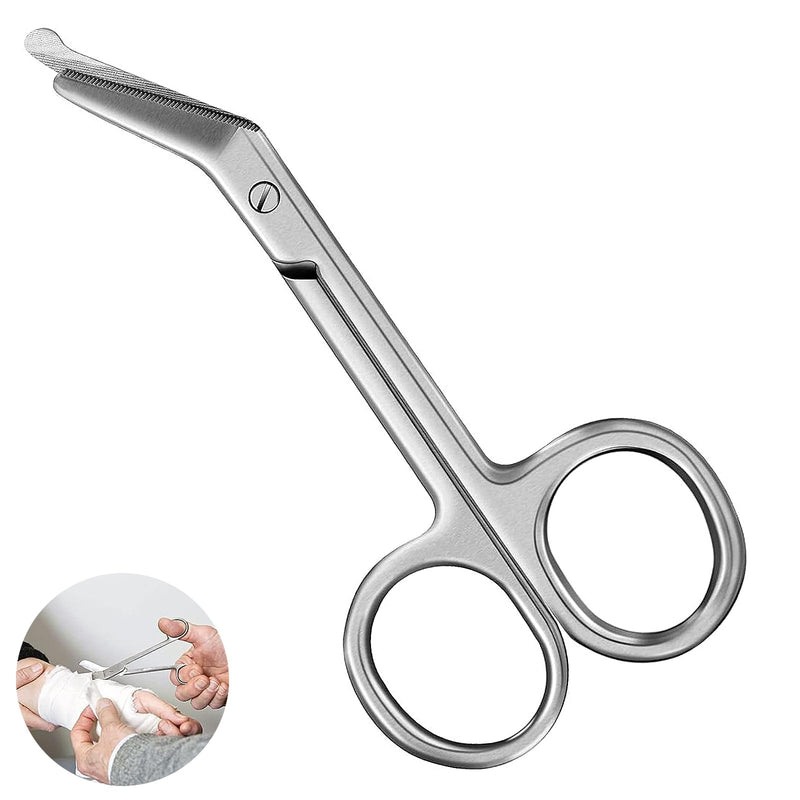 Bandage Scissors with Engraving, Bandage Scissors Care, Medical Scissors, Ostomy Scissors, Nurse Scissors, for Doctors or Nurses (Silver 11 cm)