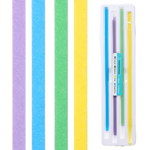 60 Pieces Teeth Sandpaper Tooth Polishing Strips Dental Sanding Strips | For gaps, dental sandpaper, oral care, teeth finishing gloss, contouring tool, for deep cleaning of teeth 60