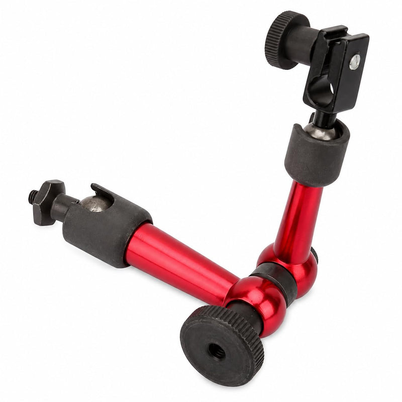 Magnetic Tripod Measuring Tripod for Dial Indicator, Adjustable Alloy Dial Indicator Holder, M5 11 x 6.3 cm Adjustable Magnetic Metal Foot Holder for Digital Dial Gauge