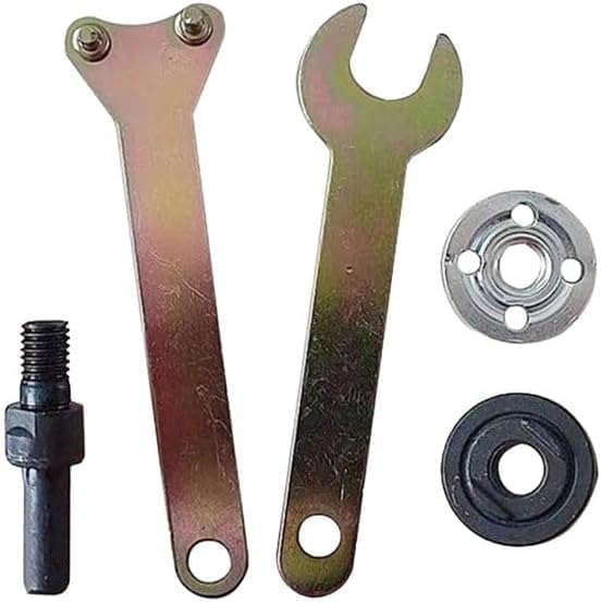 5 in 1 Electric Drill Conversion Angle Grinder Adapter Connecting Rod Set with Wrench Variable Shank Coupling Converter Tool 10mm Mandrel Adapter Kit for Most