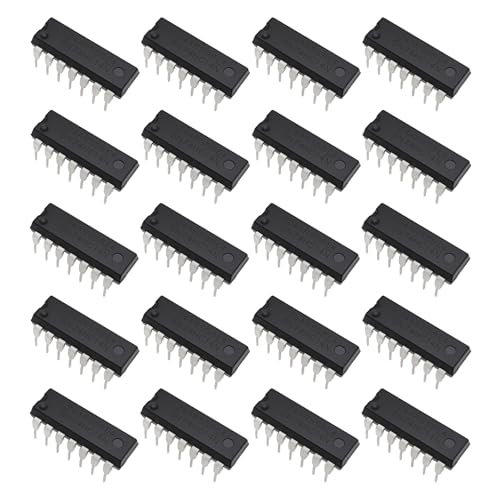 EMSea SN74HC14N 6-K Schmitt Trigger Inverter IC Chip DIP14 for Breadboard (Pack of 20)
