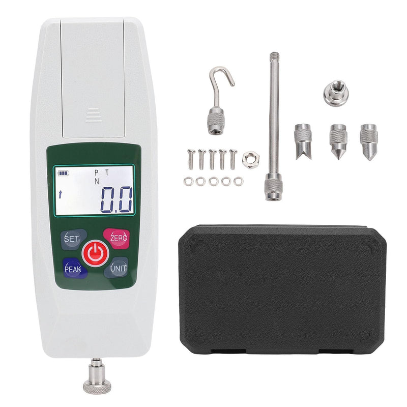 Digital Force Meter, High Precision Push-Pull Gauge 100N/10kg Capacity, Digital Force Meter with Peaks Hold, 4 Unit Conversion, for Industry Laboratory Quality Control