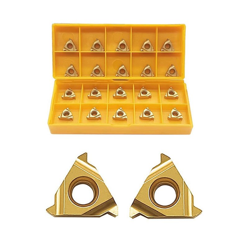 [Australia - AusPower] - Hunricho Lathe Thread Inserts 11ER AG60 + 11IR AG60 Carbide Inserts for Male Thread/Internal Thread Rotary Tool Holder for Stainless Steel and Iron, Pack of 20 