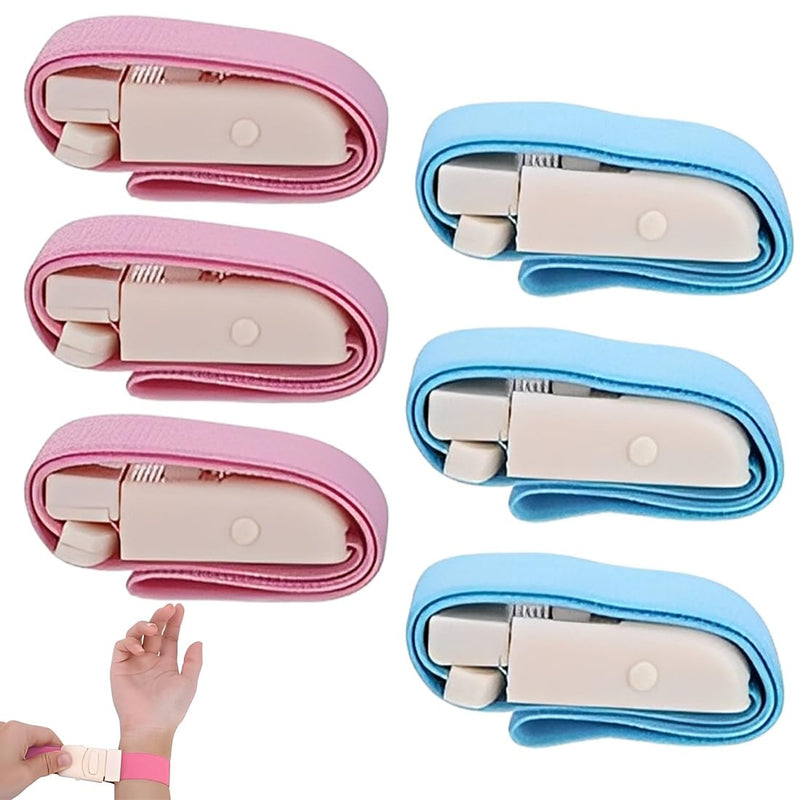 Storage Hose, Pack of 6 Storage Hose, Highly Flexible Tourniquet, Vein Congestion for Outdoor Sports, with Quick and Slow Buckle for Nurses, Midwives, Paramedics, Phlebotomics, Doctors