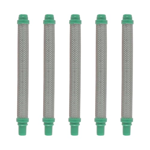 Pack of 5 30 Mesh Airless Sprayer Green Filter Insert 304 Stainless Steel Elements Replacement for Paint Coating Tools