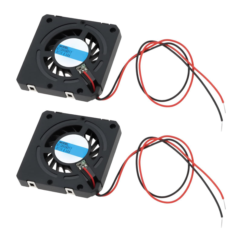 The Lord of the Tools RFB3004 3x3x0.5cm Industrial Miniature DC Turbo Fan Compatible with Beauty Appliances (Pack of 2)
