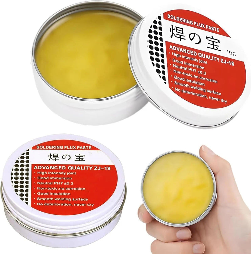 Pack of 2 Flux Paste No-clean Solder Paste Lead Free Flux for Machine Soldering Mobile Phones, Electrical Appliances, Computer Motherboards White_2pcs