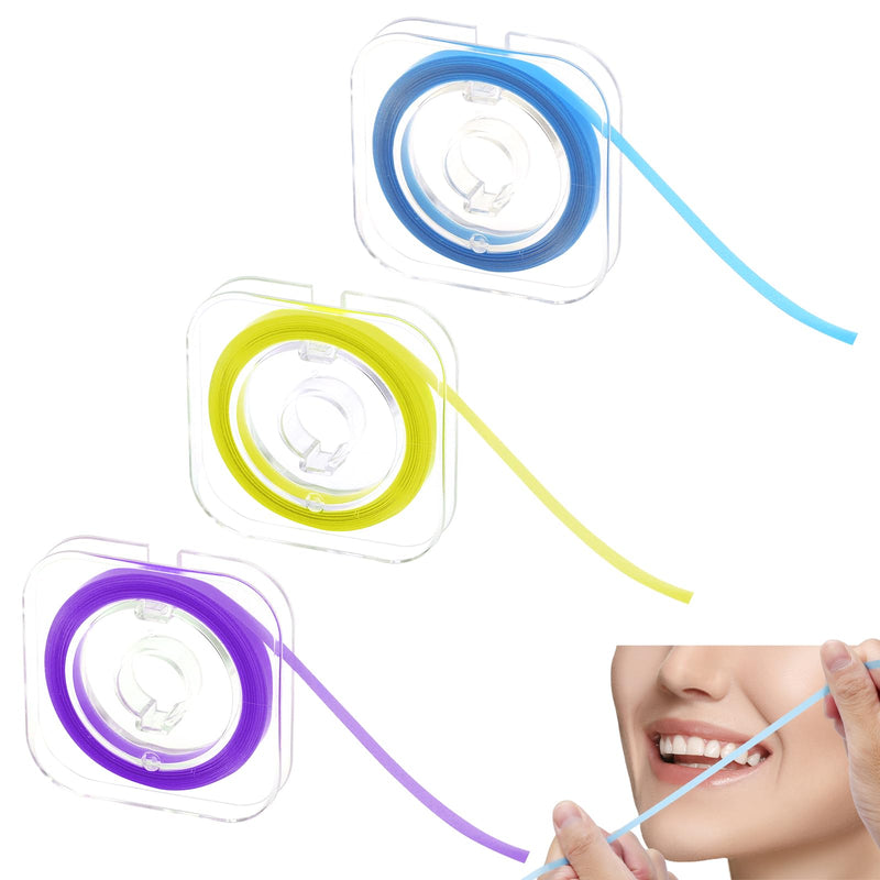 3 Volumes Tooth Sandpaper, Tooth Sandpaper for Tight Spaces 4 mm x 6 m, Polishing Strips Interdental Spaces - Deep Cleaning for Oral Hygiene, Three Specifications Tooth Sandpaper for Gaps