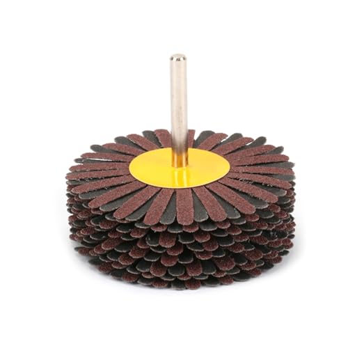 400 Grit Abrasive Fabric Flap Wheel with 6 mm Shank, Fan Sander, Sanding Star Accessories for Woodworking, Root Carving, Furniture, Polishing 400 #