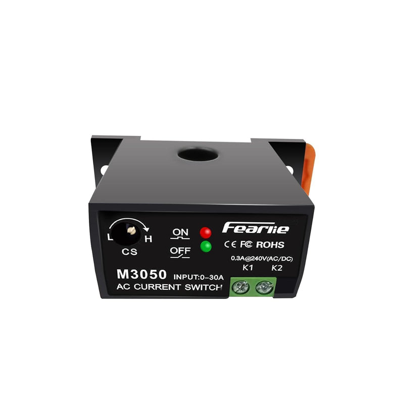 Miniature Current Switch AC Current Meter Switch 0-30A Normally Open Current Sensor Control Switch (M3050) M3050