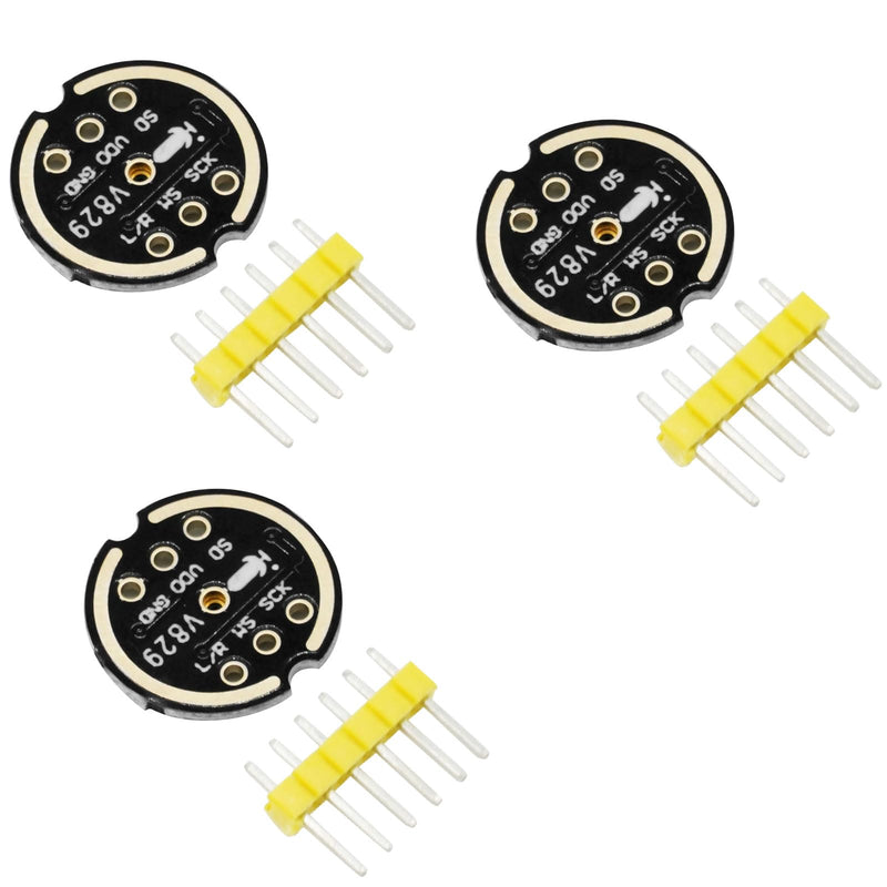 INMP441 Omnidirectional Microphone Module RUIZHI 3 Pieces INMP441 Omnidirectional Microphone I2S Interface Digital Output Sensor Module Support ESP with Arduino