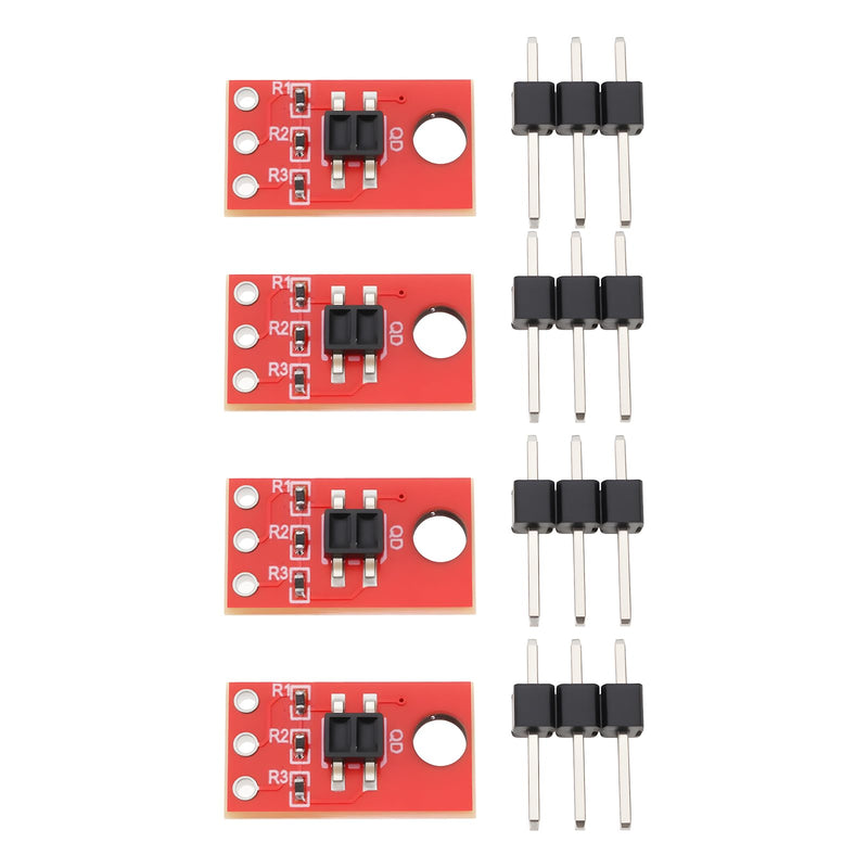 ECSiNG QRE1113 IR Sensor Modules 3.3-5 VDC 25 MA Detection Distance 3 mm for Detection of Reflection Obstacles Pack of 4