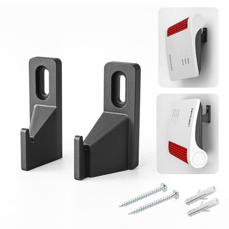 NewGround Designs Wall Mount for Fritzbox - Models 4040, 4050, 4690, 5530, 5590, 6660, 6670, 6850, 6890, 7510, 7530, 7590, 7682, 7690 - Fritz Box Bracket with Mounting Material, Made in Germany
