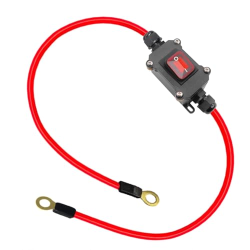 DC12V Inline Cable Switch DC12-24V DPST Double-Sided Cable Switch 25A IP67 Waterproof Rocker Switch with On/Off Quick Connection/Disconnect Switch