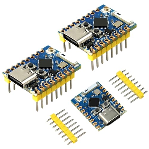 ESP32-C3 PRO Mini Development Board, ESP32-C3 Pro Mini Module Onboard ESP32-C3FH4 Chip WiFi Bluetooth ESP32 Development Board for Arduino Pack of 3