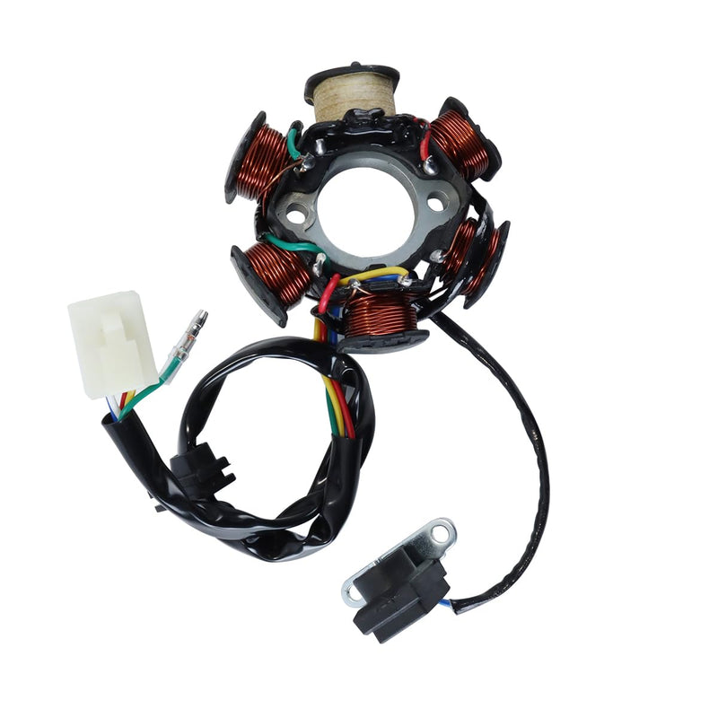 125 Lichtmaschine, Lichtmaschine 50 cm, Generator-Magneto-Statorspule, 6 Spulen, 5-Draht-Motorrad-Magneto-Statorspule, Ersatz für 50 CC 70 CC