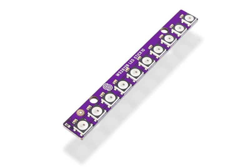 Soldered Smart LED WS2812B Stick with 10 RGB LEDs, 5 V, Made in EU, 333056