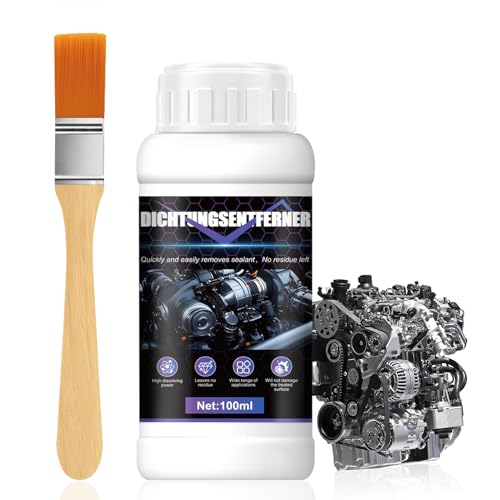 Seal Remover, Seal Cleaner, Sealing Adhesive Remover, Silicone Remover Car, Suitable for Engines, Sealants, Sticky Residues, etc., 100 ml