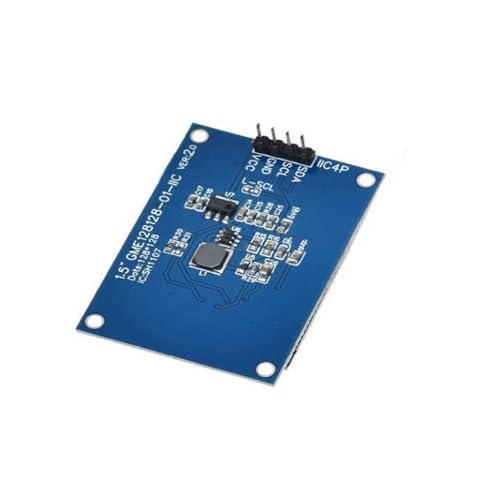 1.5 Inch SH1107 OLED Display Module, 128 x 128, IIC I2C, 4 Pin, White | 1.5 inch, LCD display, IIC, OLED screen