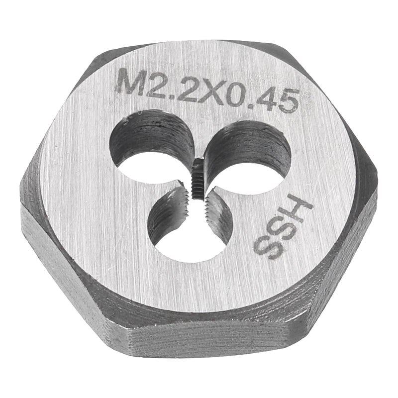 QUARKZMAN Hex Thread Cutting Jaw M2.2 x 0.45 Metric Thread Right Thread High Speed Steel Recutting Jaw Fixed Thread Cutting Tool Repair Tool
