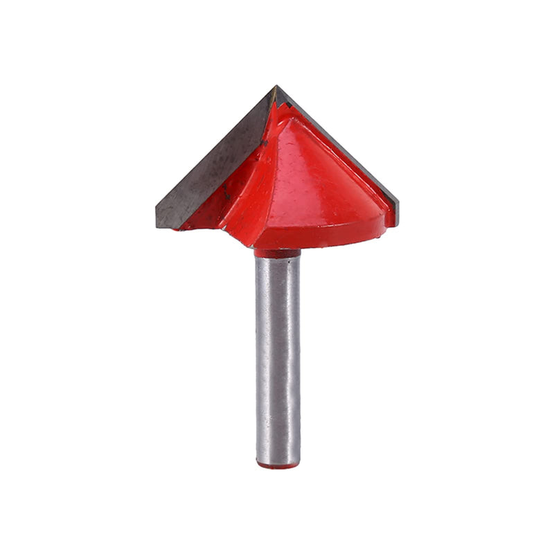 Double Flute 3D Engraving Router Bit 90 Degree V Groove Cutter with 6mm Shank Multiple Sizes 8mm-32mm Woodworking Acrylic MDF PVC