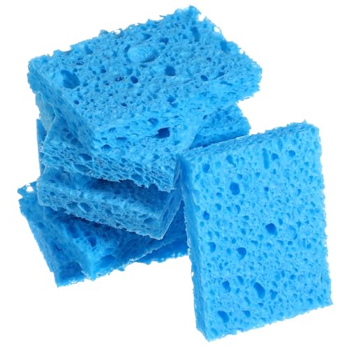 Pack of 20 Cleaning Sponge, Replacement Sponge, Soldering Sponge, Thick Soldering Tip Cleaning Sponge, Industrial Sponges, Soldering Iron Cleaning Sponge for Workbenches and Workshops, 40 x 60 x 10 mm