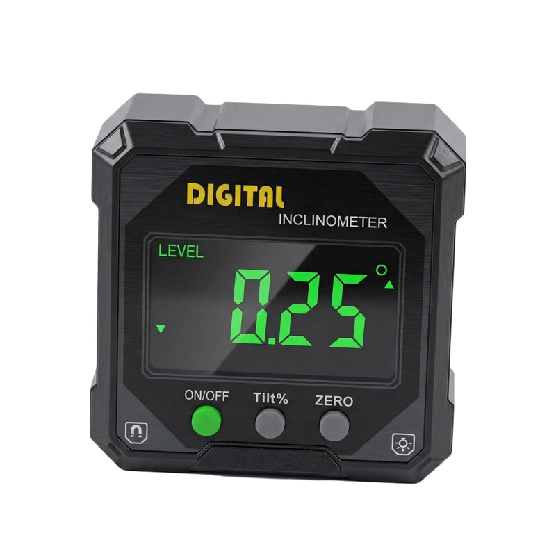 Digital Protractor, LCD Protractor, Inclinometer, Inclinometer, Protractor with Magnetic Base, Level Box Angle Measuring Device, Digital Spirit Level with LCD Display