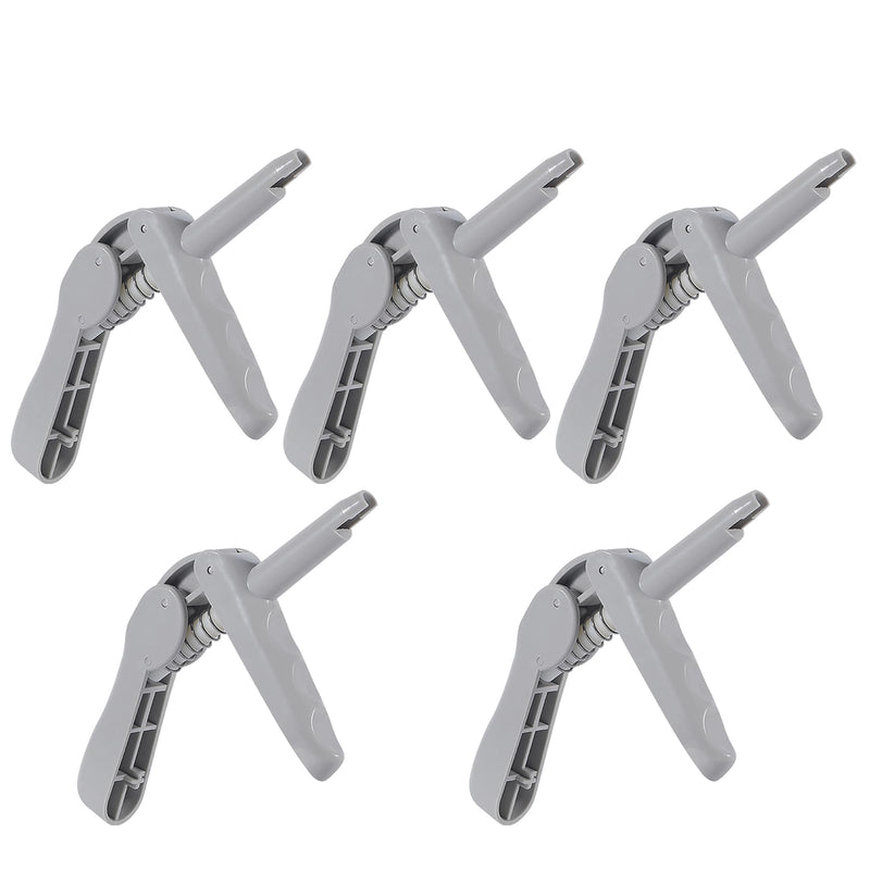 Resin Dental Composite Gun, 1/5 Piece Impression Injection Gun, Composite Material Dosing Injection Gun, Dental Dispenser Applicator, Compatible with Most Single Dose Tips (5) 5