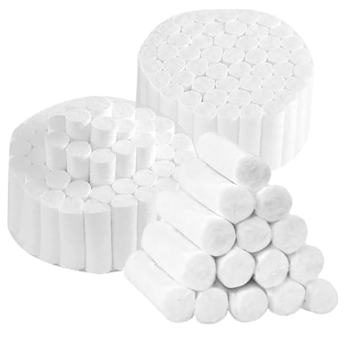 Pack of 200 Cotton Balls, Dental Cotton Rolls, Dental Cotton Rolls, Dental Cotton Balls, Highly Absorbent Cotton Rolls, Dental Gauze, Cotton Rolls, Cotton Ball