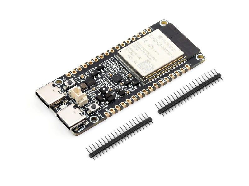 ESP32-C5 5GHz/2.4GHz Dual-Band Wi-Fi 6 Development Board, Based on ESP32-C5-WROOM-1 Module, 240MHz RISC-V Processor, Supports BLE 5/Thread/Zigbee Radio Communication, 16MB Flash, 8MB PSRAM
