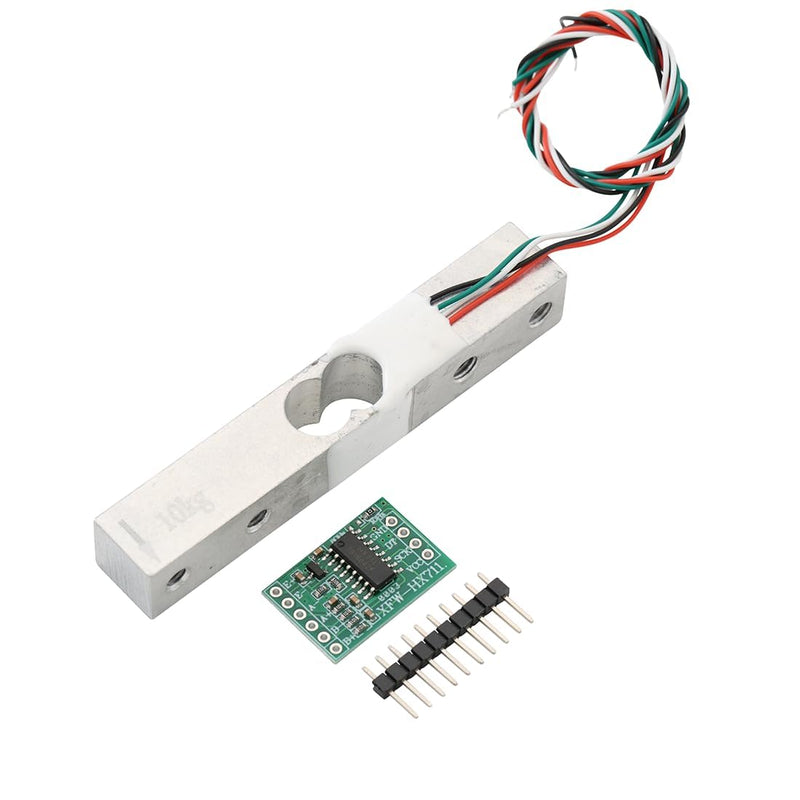 10 kg Load Cell with HX711 AD Amplifier Module, Digital Weight Sensor, High Precision Miniature Load Cells Analogue to Digital Converter for DIY Electronic Kitchen Scales 10 kg