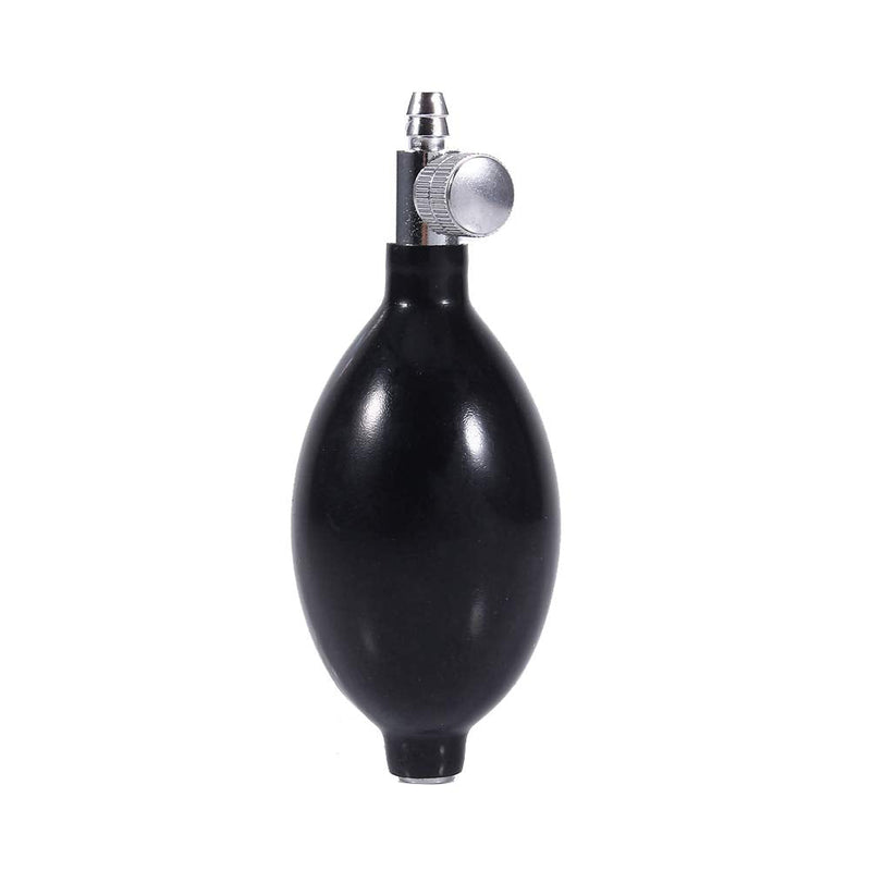 Black Blood Pressure Inflation Bulb - High Quality Latex Replacement Bulb with Vent Valve, Manual Hand Air Pump for Blood Pressure Monitor, Cervical Traction & Massage Cushion