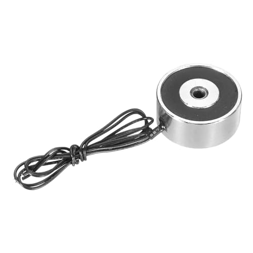 QUARKZMAN Round Solenoid Electromagnet DC 24V 50N Electric Solenoid | 11 lb/5 kg, for automation devices