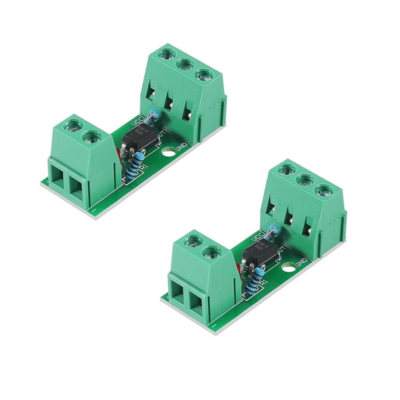 PC817 1 Channel Optocoupler 12V Optical Isolator Module Input 3-5V 1CH Insulated Current Transformer Board Pack of 2