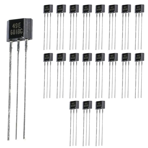 Hall Sensor, 20 Pieces Linear Sensor Hall Sensor Oh49E Ss49E Hall Effect Sensors, Magnetic Detector Measurement for Industrial Electrical Accessories