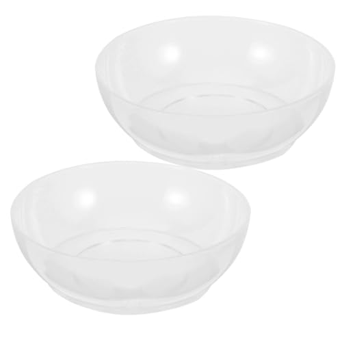 Pack of 2 Transparent Kitchen Scales 6.30 fl oz Plastic Weighing Bowl with Scale for Precise Measuring When Cooking, Baking and Food Preparation