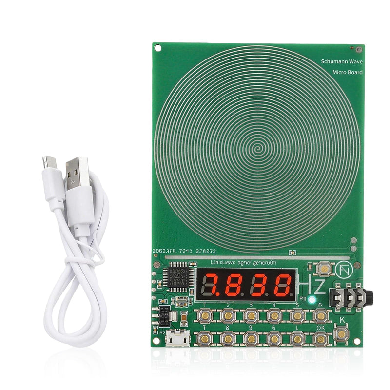 Schumann Frequency Generator: 7.83 Hz Schumann Wave Generator with Display, USB Port Frequency Generator, Natural Resonance, Stress Relief for Room Harmony, 0.1 ~ 100,000 Hz Adjustable