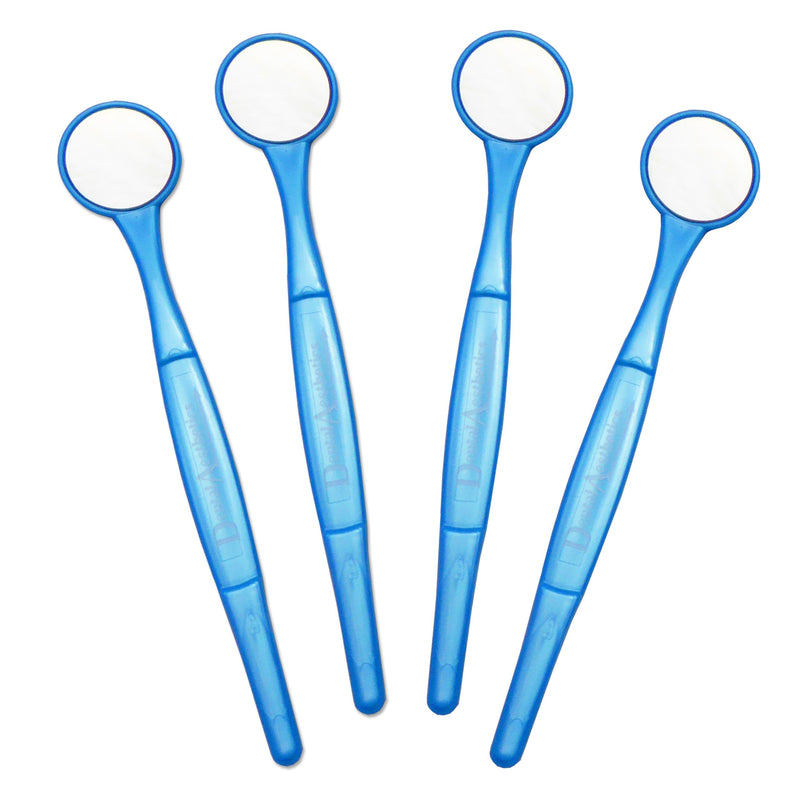 4 x Dental Mirrors ~ Oral Care (4 Blue)
