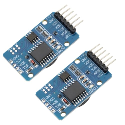 AT24C32 Real Time Clock Module 3.3-5.5V Precision Clock Module High Precision Clock Module IIC Module Memory Module for Arduino (Pack of 2)