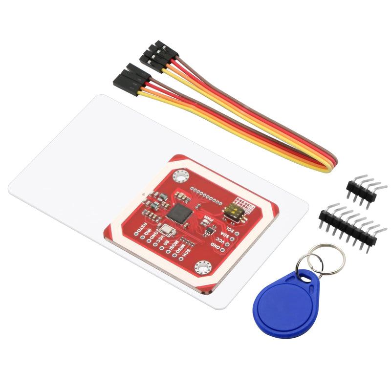 PN532 NFC NXP RFID Module V3 Kit AYWHP 1 Piece Near Field Communication Reader Module Kit I2C, NFC RFID Card Read Module RFID Reader NFC Sticker Compatible with Arduino